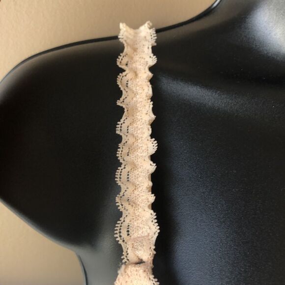 AERIE Nude Lace Overlay Push up Bra 32D - Picture 4 of 13